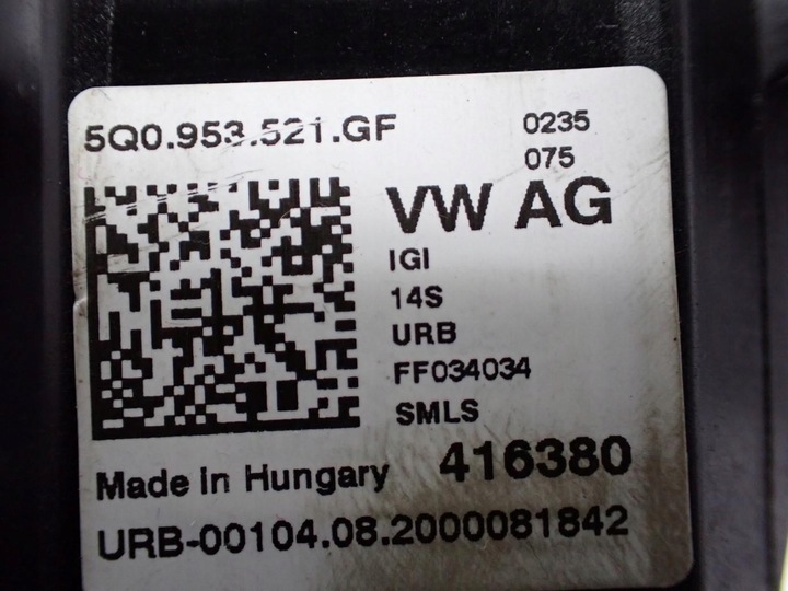 фото №9, Рулевой/подрулевой переключатель лента комбинированный 5q0953521gf skoda fabia iii 6v 20r