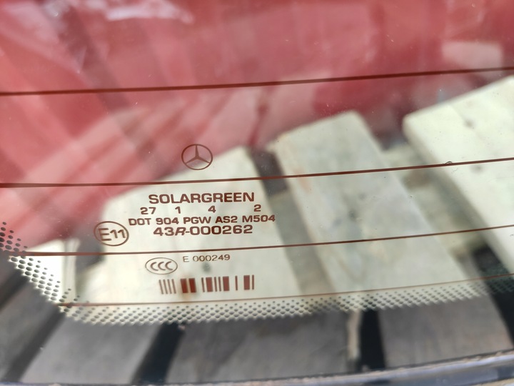 фото №8, Mercedes s-klasa w221 стекло зад solargreen задняя с подогревом оригинал
