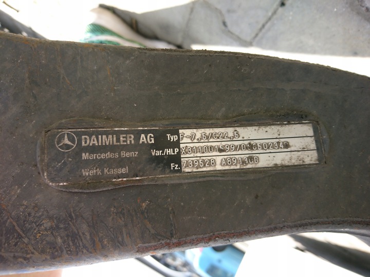 фото №9, Mb actros mp4 1845 балка ось поворотный кулак ступица перед