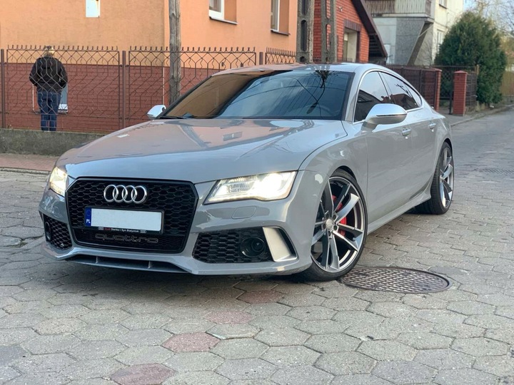 фото №9, Бампер audi a7 2010-2014 4g7 передній рестайлінг стиль rs7 чорний quattro