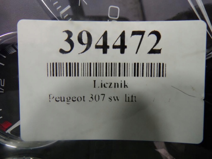 фото №6, Peugeot 307 рестайлинг 2.0 16v панель приборов спидометр 9654485080