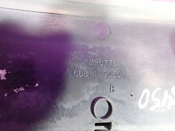 фото №7, Dacia доккер 12- панель під лобовим склом 668119050r європа eu