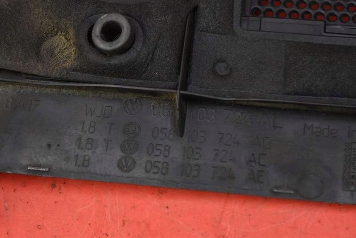 фото №8, Защита двигателя верхняя 058103724al skoda superb 1 i 1.8 t 150 km 01-06