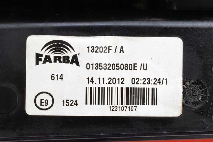 фото №6, Лампа правая зад задняя 01353205080e citroen nemo 08-15