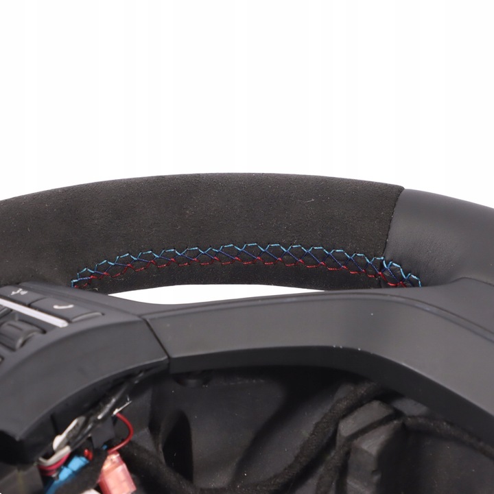 фото №10, Bmw f25 f26 кермо m sport набір нова чорна шкіра алькантара пелюстки