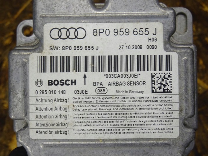 фото №11, Audi a3 8p рестайлінг 08-12 модуль подушка безпеки подушок 8p0959655j