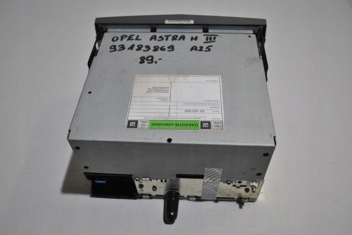 фото №3, Радиопроигрыватель cd opel astra h iii 93183869