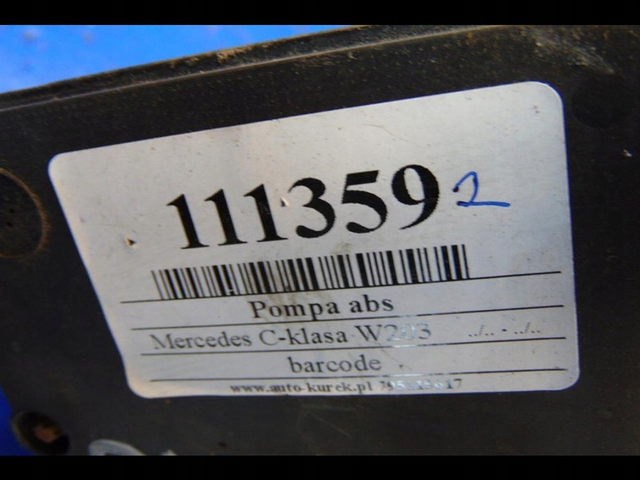 фото №7, Mercedes c-klasa w203 2.2cdi насос abs a2095450232