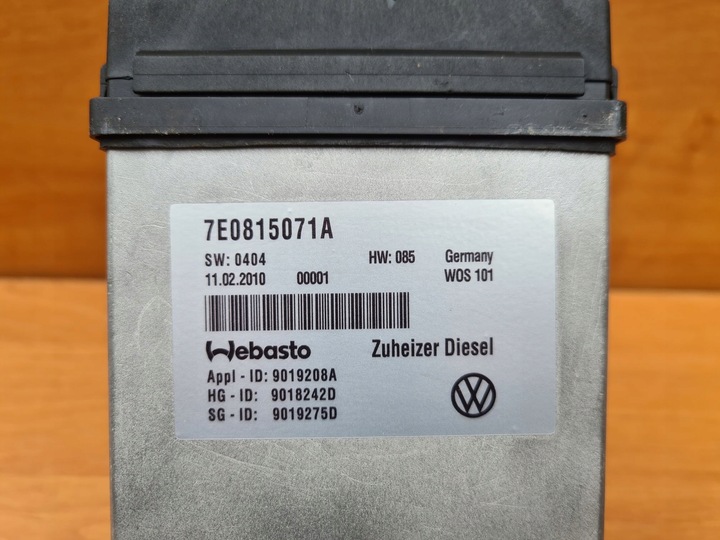 фото №11, Вебасто 7e0815071a vw t5 multivan ttc дизель