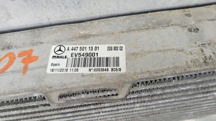 фото №5, Mercedes-benz vito 447 w447 радіатор інтеркулер 4475011301
