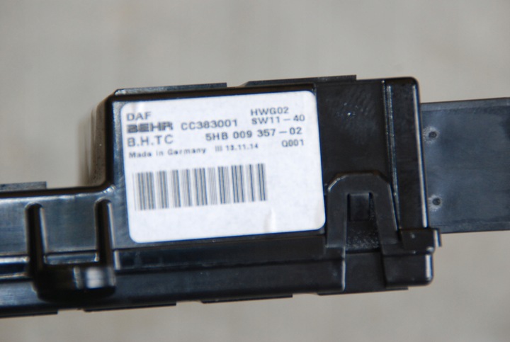 фото №3, Блок керування кондиціонера daf xf 106 5hb009357-02