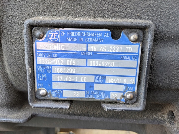 фото №2, Daf xf 95 коробка передач коробки передач zf astronic 16 as 2231 t