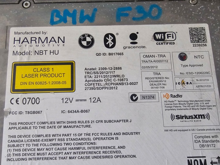 фото №8, Радіо навігація дисплей панель керування кондиціонер bmw 3 f30 bm9292248029