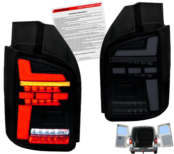 фото №1, Vw transporter t5 03-09 лампи задні зад повний led