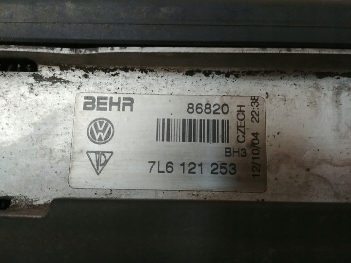 фото №12, Vw touareg 7l 2.5 tdi 02-06 pas переднее радиатор