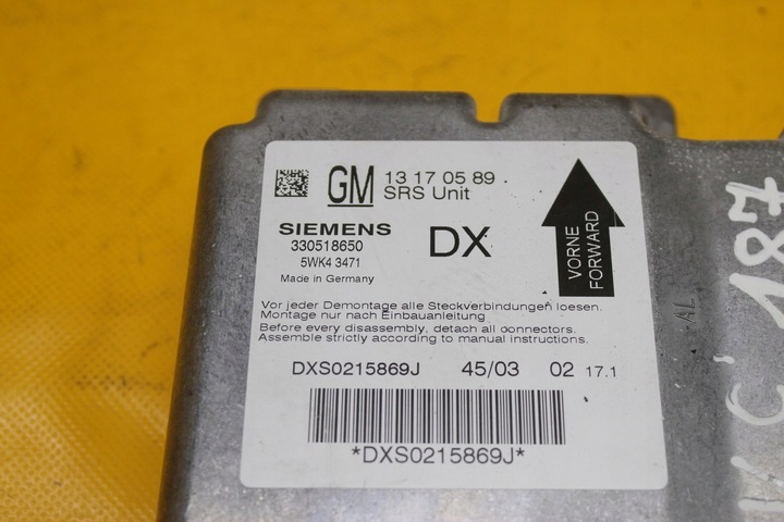 фото №7, Датчик модуль подушка безопасности vectra c 13170589