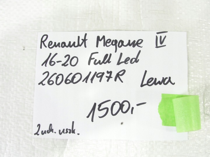 фото №9, Лампа перед ліва renault megane iv 16- 260601197r