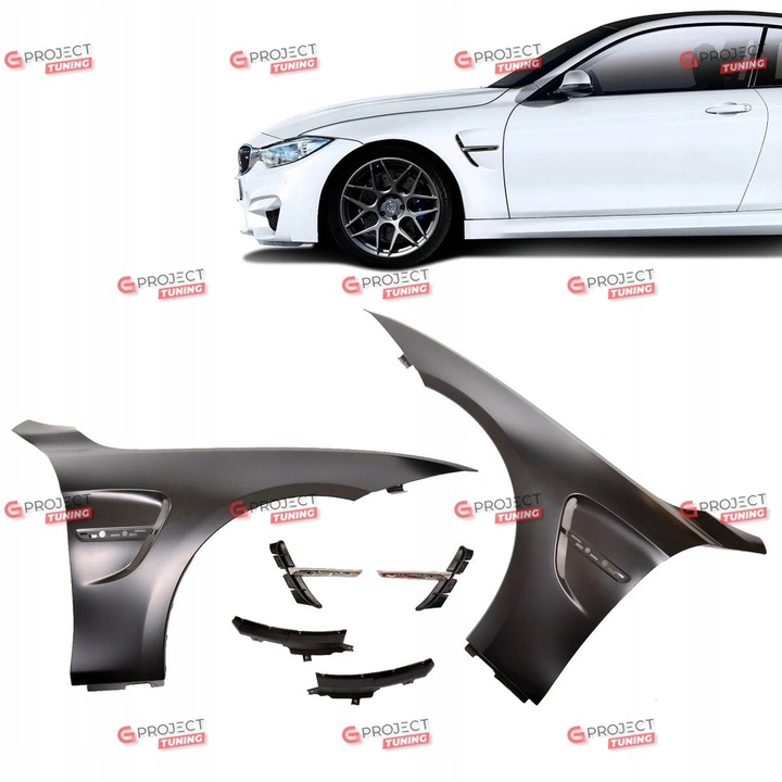 фото №10, Крылья bmw 4 f32 f33 f36 перед чёрный