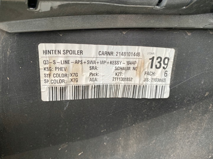 фото №11, Бампер audi q3 ii 83a s line зад задній