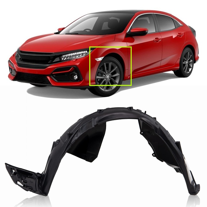 фото №1, Honda civic x 2016-2019 подкрылок левая передние 74151tgga