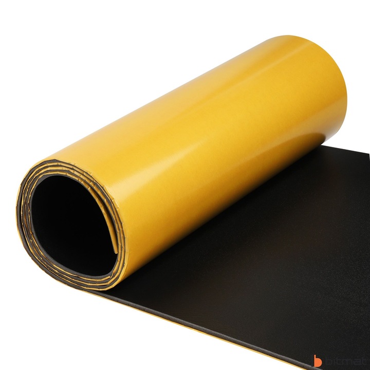 фото №14, Коврик пена шумопоглощающая трудногорючий капота двигателя губка з чёрная покрытие