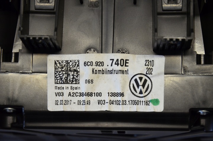 фото №7, Спидометр приборы vw polo v рестайлинг 6c0 6c0920740e