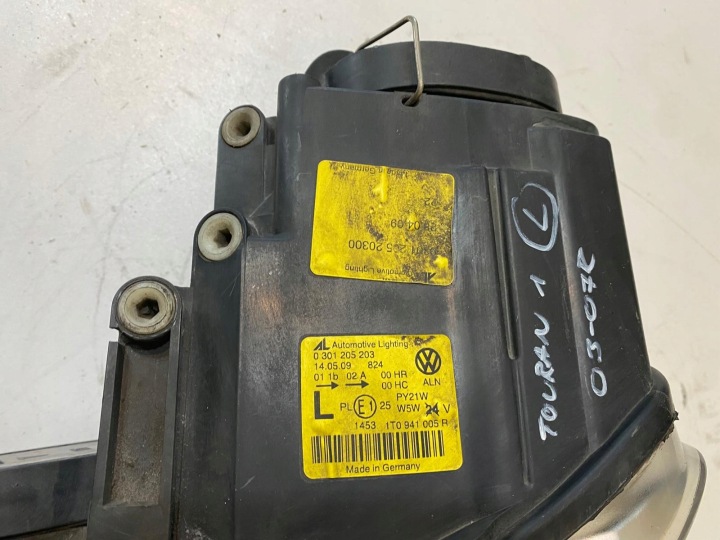 фото №9, Vw touran i 03-07r фара ліва фара ліві перед 1t0941005f європа