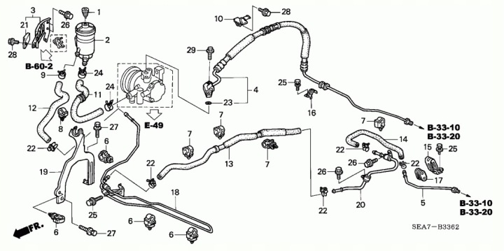 фото №5, Радіатор рідини гідропідсилювач honda accord vii 2,2 дизель 53765-sef-e00