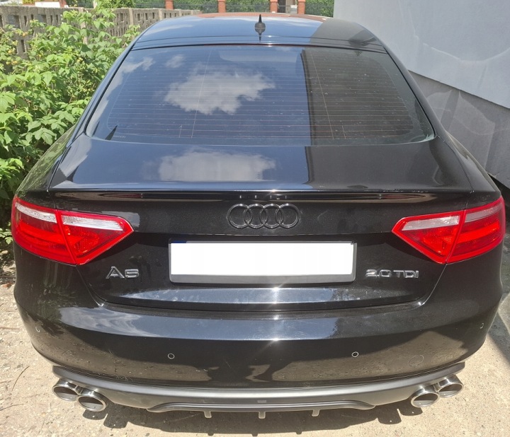 фото №6, Глушитель прямоток выхлоп duplex audi a5 a4 b8 s4 s5 2,0tdi 1,8 2,0tfsi 4x90mm