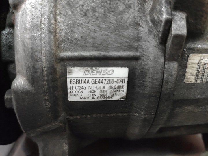 фото №9, Bmw 5 f10 2.0d n47 компрессор компрессор кондиционера климат оригинал 9223694