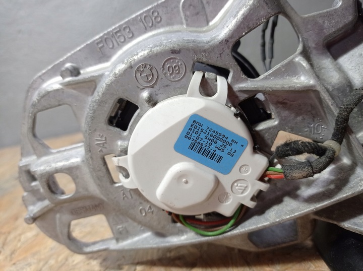 фото №7, Каркас дзеркало правого зовнішнього bmw 5 f10 3-pin дзеркало bez корпуси