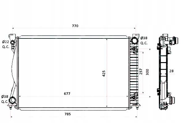 фото №2, Nrf радіаторів audi a6 2,4 3,0tdi 05- nrf