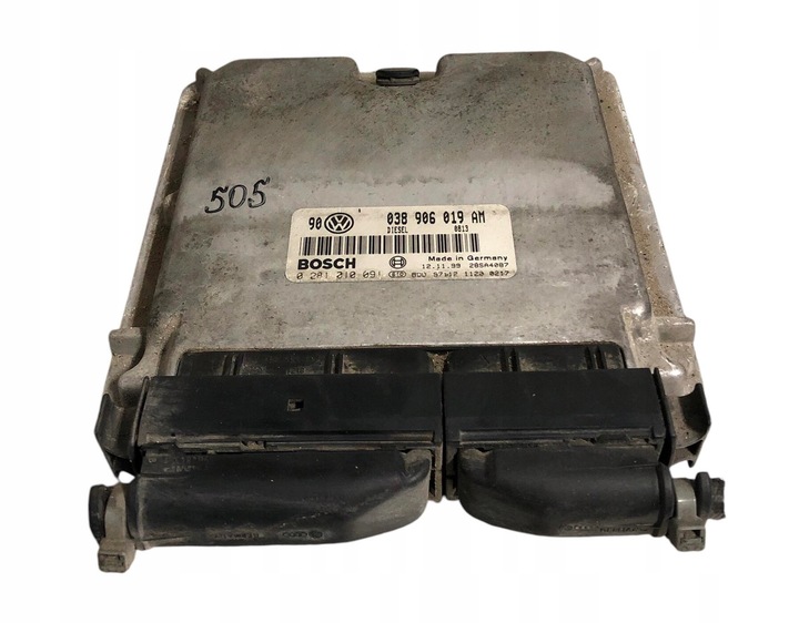 фото №1, Компьютер двигателя vw bora golf iv 1.9 tdi 038906019am 0281010091