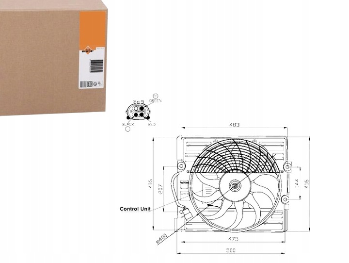 фото №1, Nrf вентилятор радиатор з корпус bmw 7 e38 з