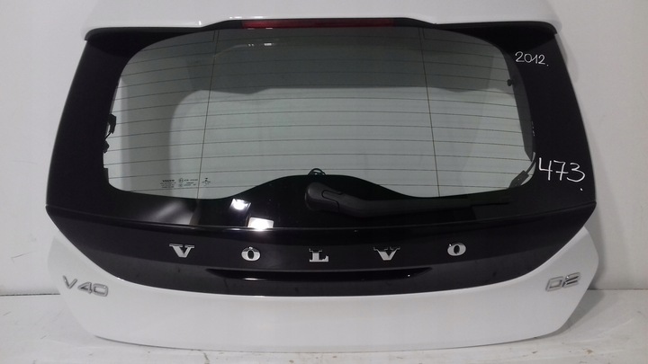 фото №5, Volvo v40 задня кришка 2012 рік біла