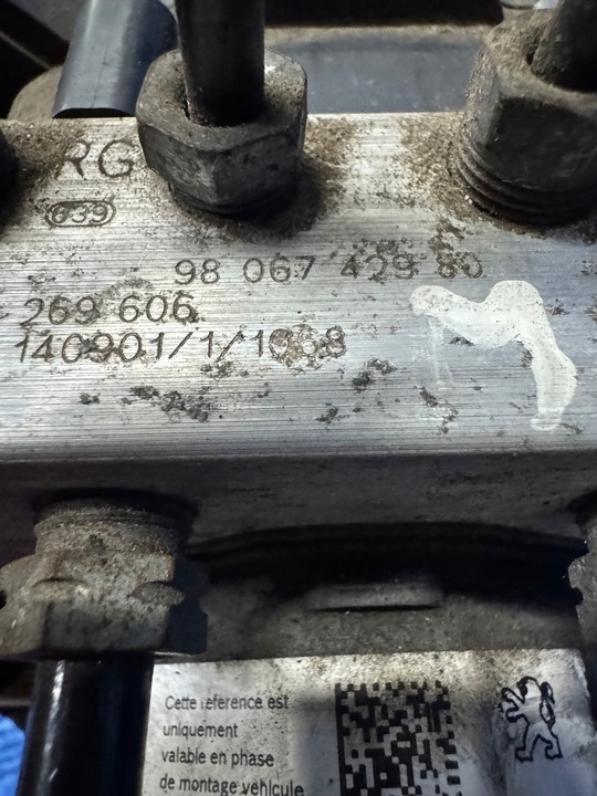 фото №6, Насос abs peugeot 9806742980 9810286680