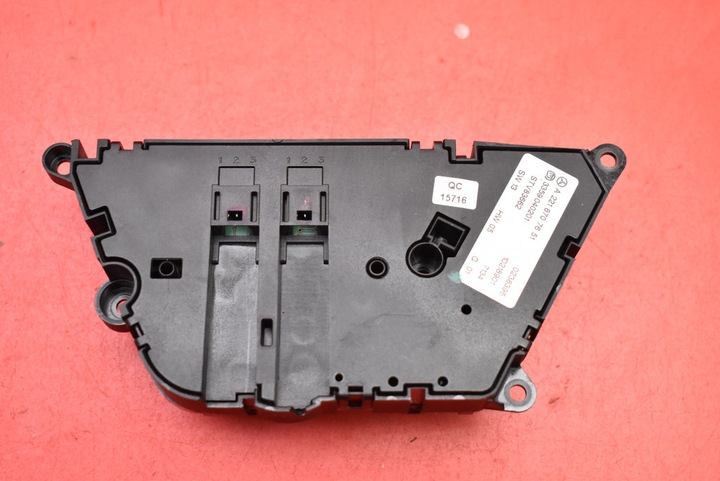 фото №6, Панель керування сидіння водія a2218707651 mercedes s-klasa w221 05-09