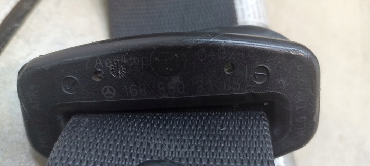 фото №5, Pas безопасности правые перед mercedes w168 1.7