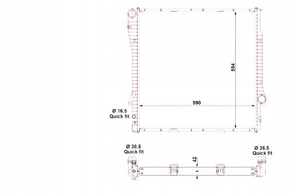 фото №9, Nrf 55328 радиаторов, система охлаждение двигателя