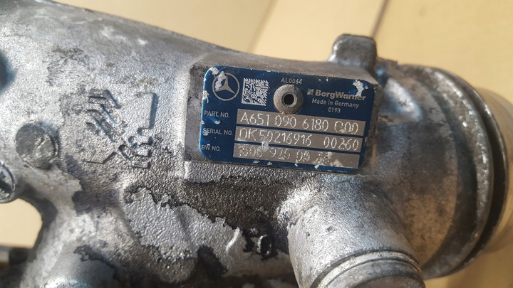 фото №9, Турбонагнетатель mercedes w204 рестайлинг 2,2 cdi a6510906180 10009700076