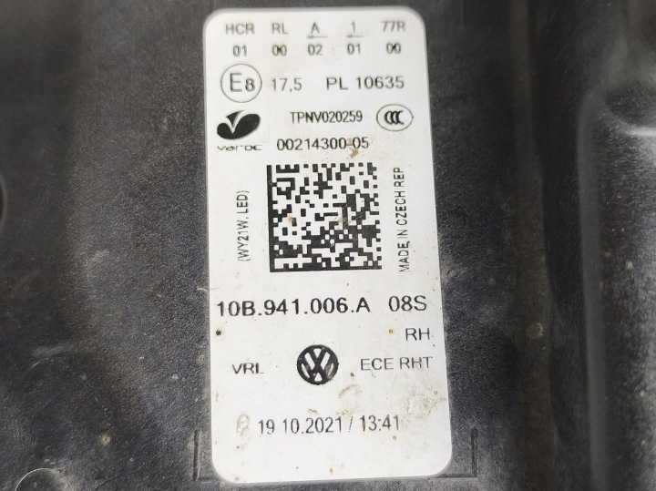 фото №9, Фара права фара праве перед led vw id3 id.3 2019– 10a eu