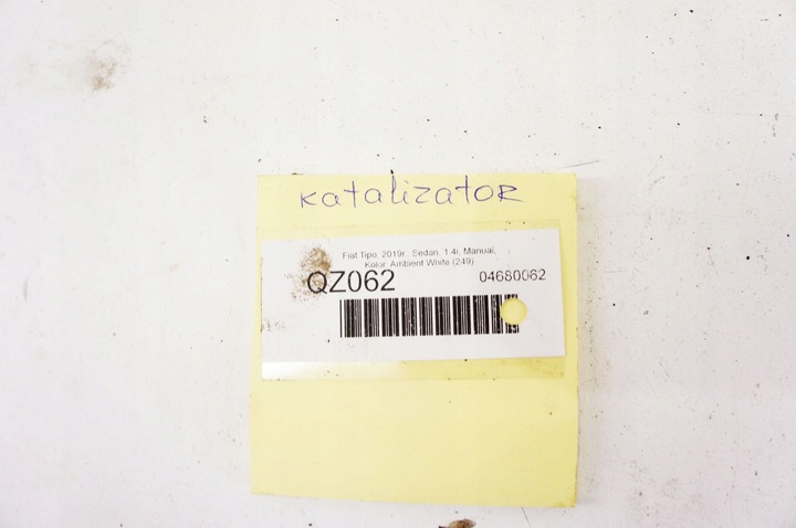 фото №7, Qz062 fiat tipo ii 1.4i каталізатор 51920427
