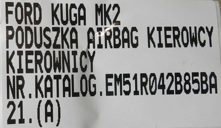фото №6, Ford c-max mk2 focus mk3 подушка безопасности водителя подушка em51r042b85ba