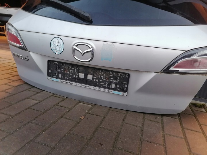 фото №6, Крышка багажника mazda 6 gh универсал sport серебряный 22v оригинальный лак