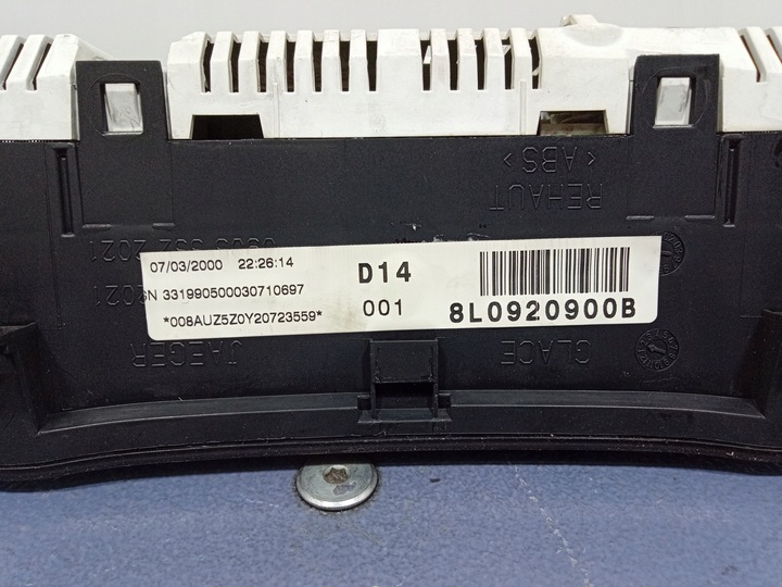 фото №7, Audi a3 8l 1.9 tdi спидометр приборы fis eu 8l0920900b