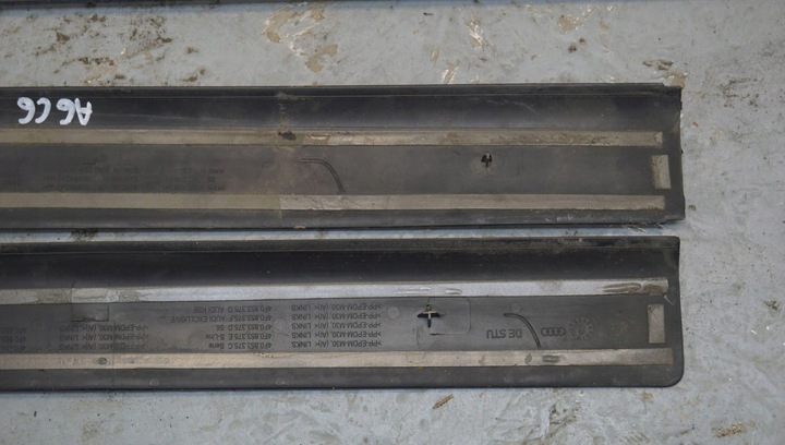 фото №12, Планки накладки порогові audi a6 c6 s-line 4f0853375e комплект p99