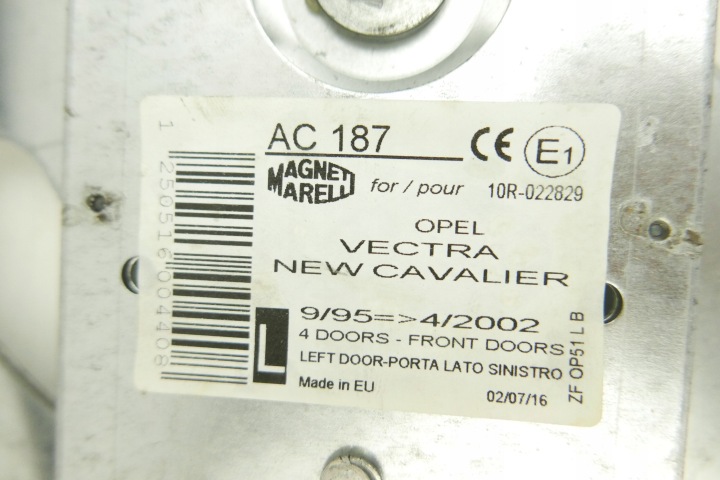 фото №14, Подъемник стекла opel p. vectra b le.