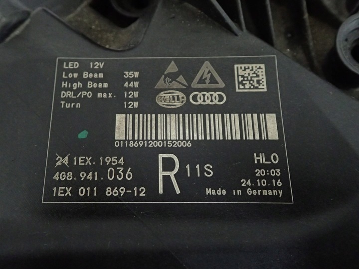 фото №6, Лампа права повний led matrix audi a7 4g8 рестайлінг 15-