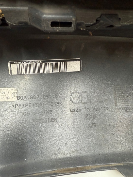 фото №13, Audi q5 s lina 80a бампер перед переднее org 80a807438e