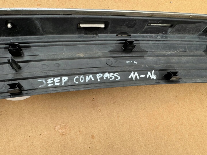 фото №12, Jeep compass i 1 рестайлинг 11-17 молдинг хром бампера зад задняя